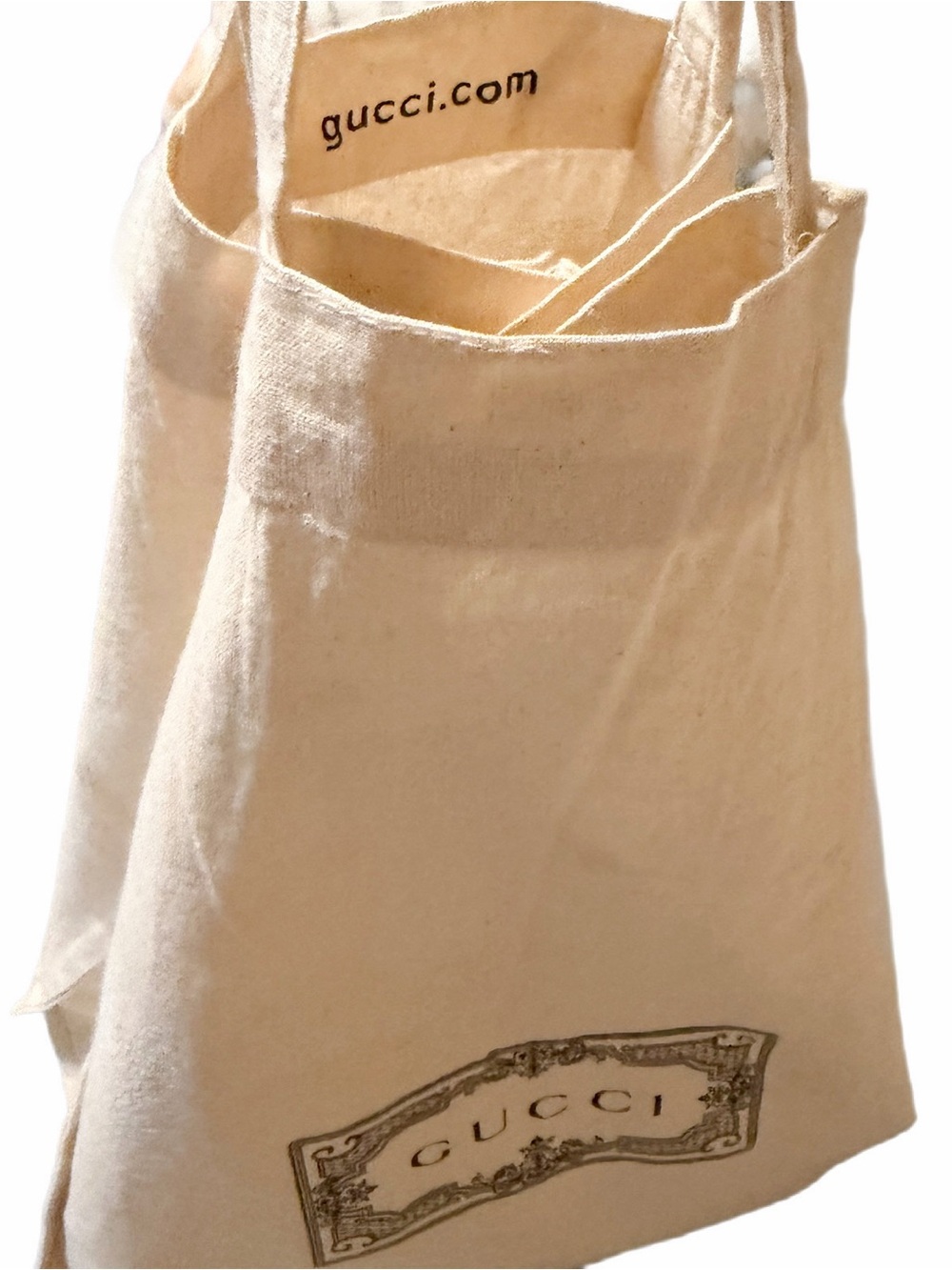 Authentic Gucci Canvas/Cotton Tote bag- labeled on both sides, very clean! - Picture 7 of 16